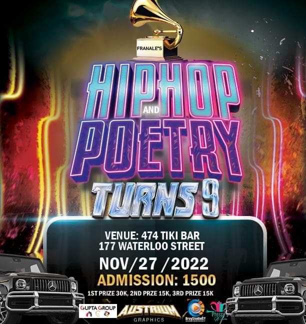 Franale's Hip-Hop N Poetry Nights, Ninth Anniversary Promo