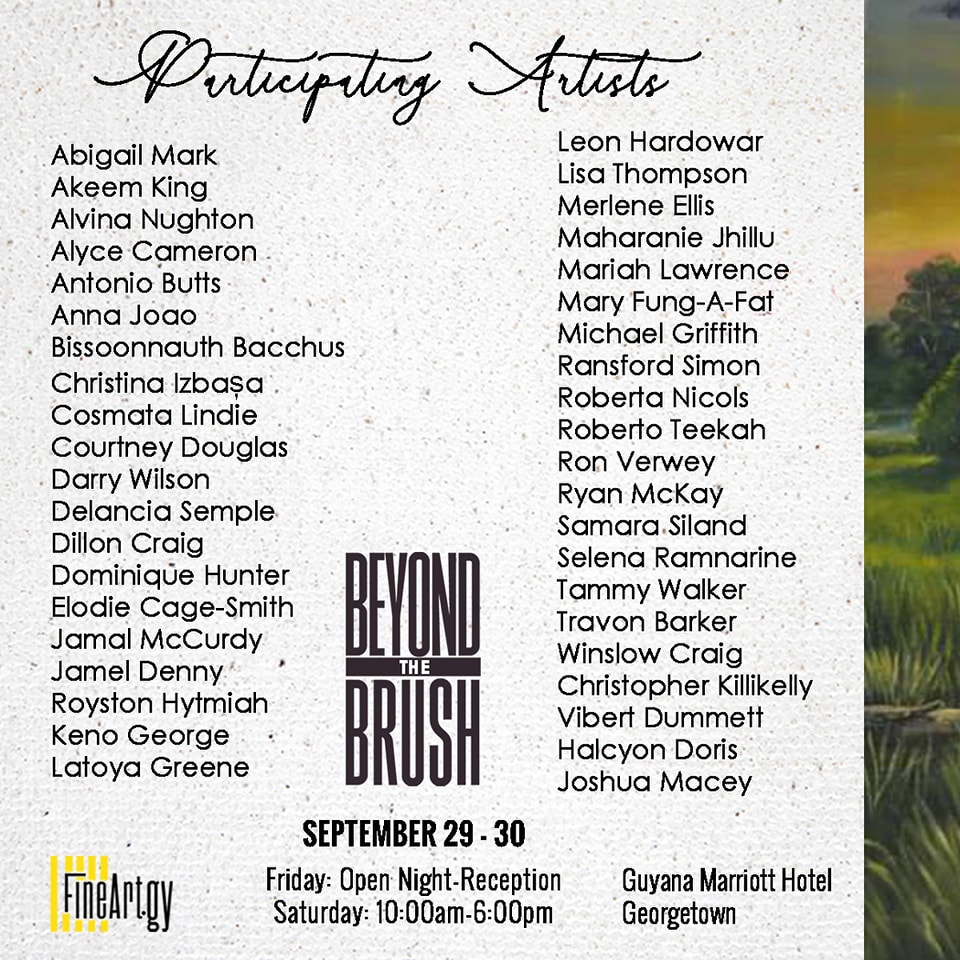 Beyond the Brush, Participating Artists